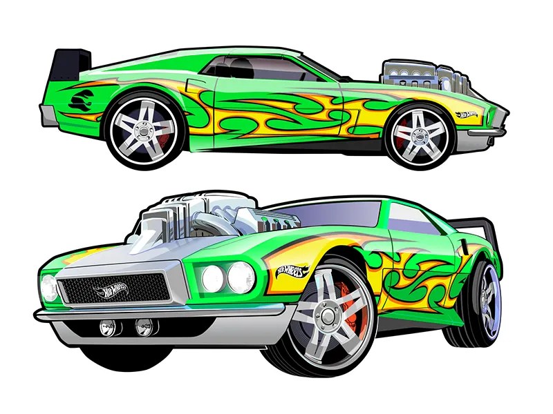 Vector cars for Hot wheels by Konstantin Shalev on Dribbble