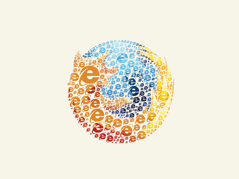 Firefox vs Explorer by Stefan C. Asafti on Dribbble