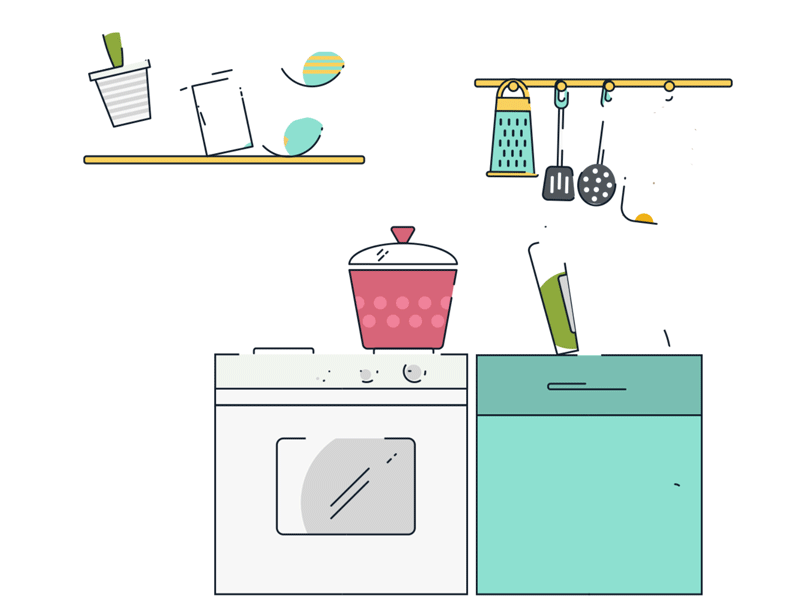 Animated Kitchen Telegraph