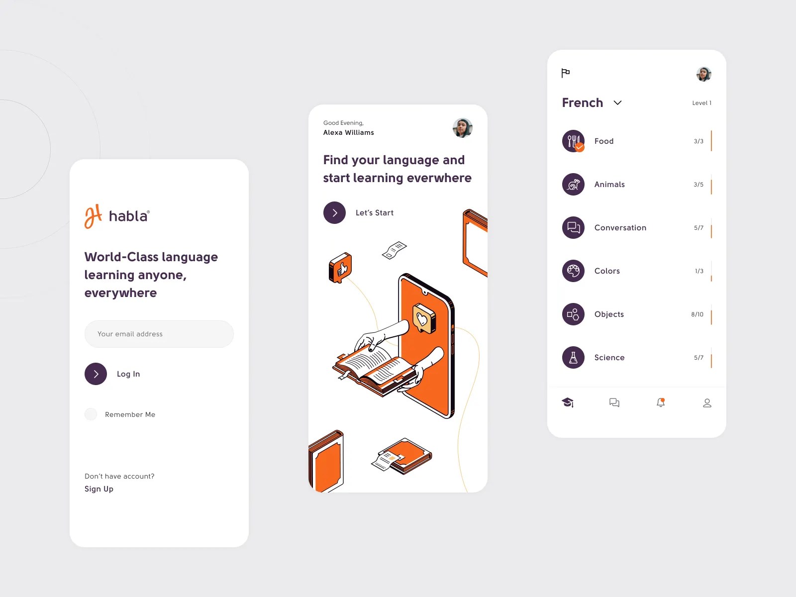 Habla Language Learning Platform by KartiKey Panchal for Ripple