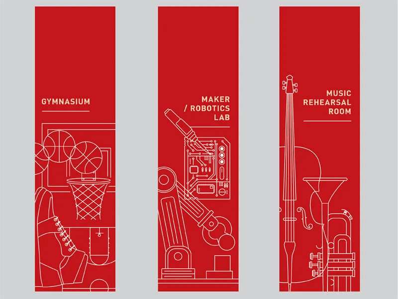 Middle School Room Signage by Matthew Cole on Dribbble