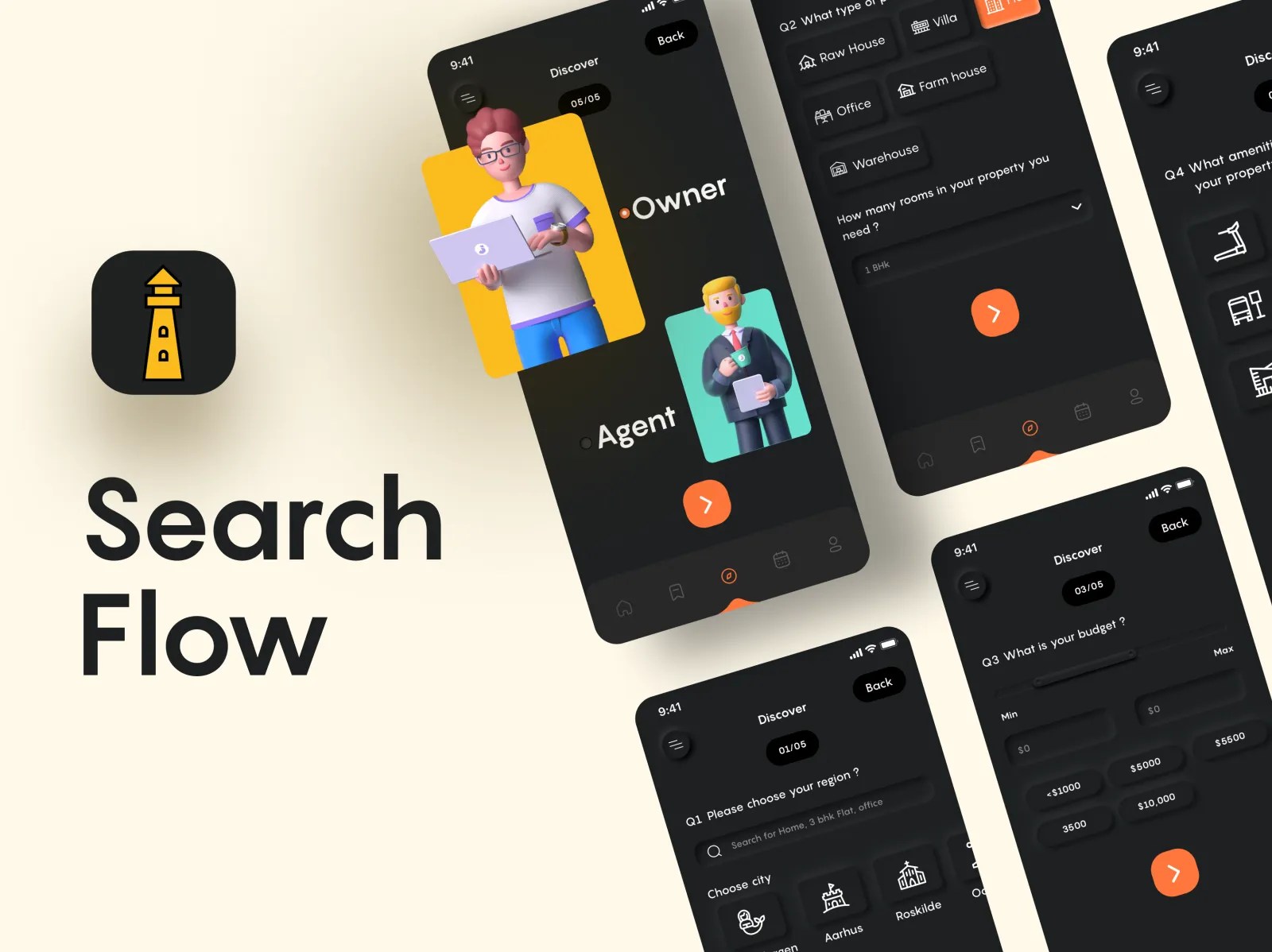 Lighthouse Real Estate by ⚡Ankit⚡ for MindInventory on Dribbble