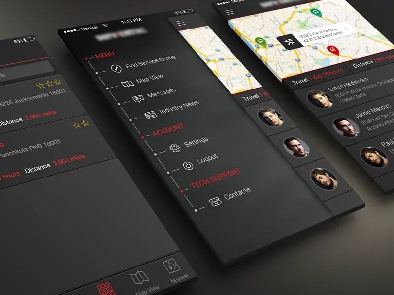 Truck Service App UI by Kapil G on Dribbble