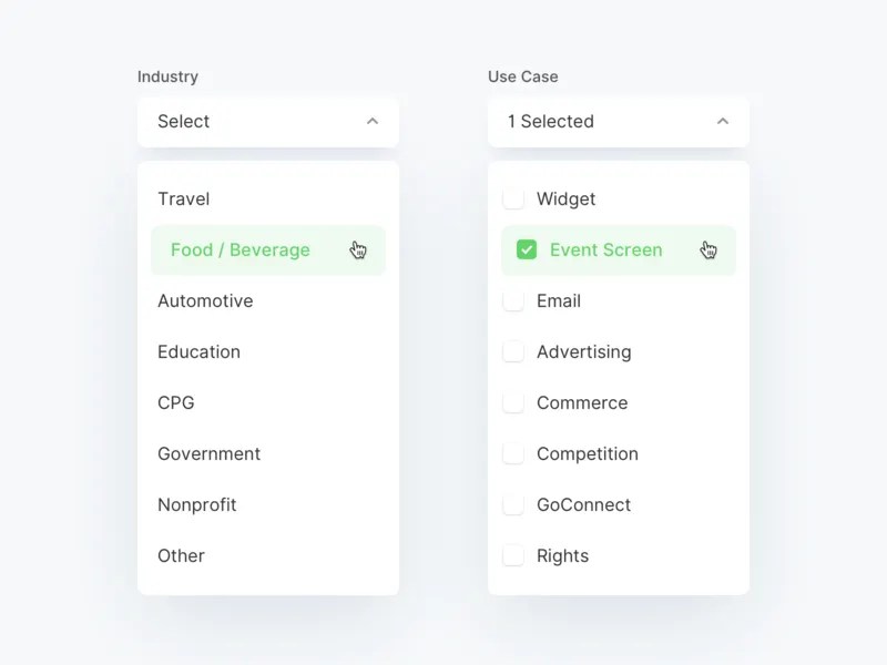 Dropdown (Revised) by Harry Burns on Dribbble