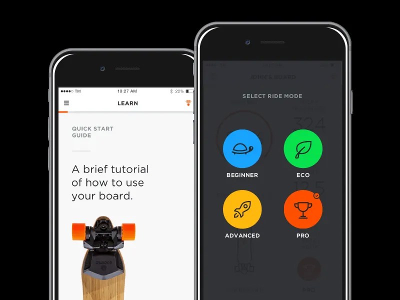 Boosted Boards iOS App by Steph Bain for TM on Dribbble