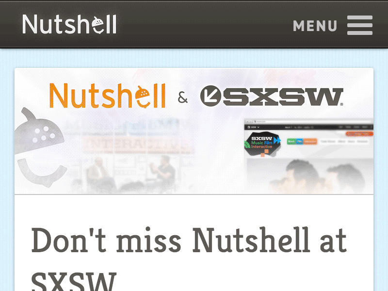 Nutshell web design by Nutshell on Dribbble