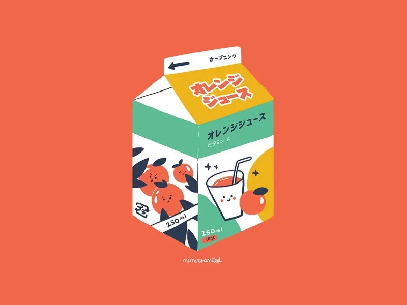 Orange Juice by Niniwanted Jenny Lelong on Dribbble