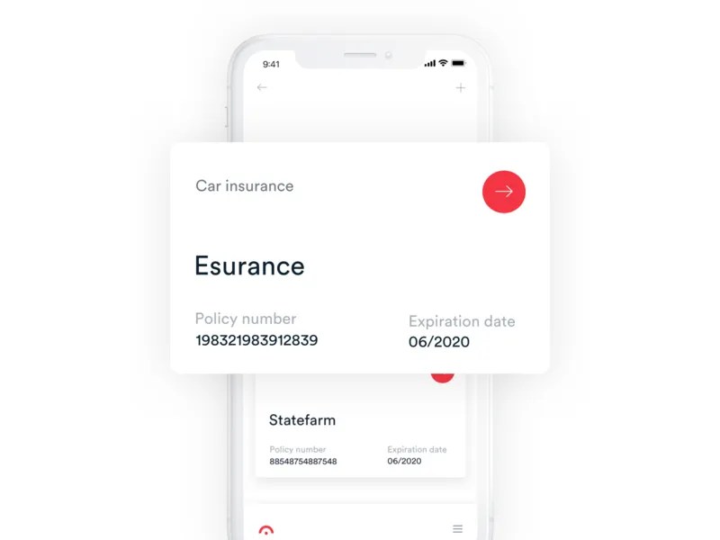 Jerry App Insurance Card V2 by Patryk Zabielski on Dribbble