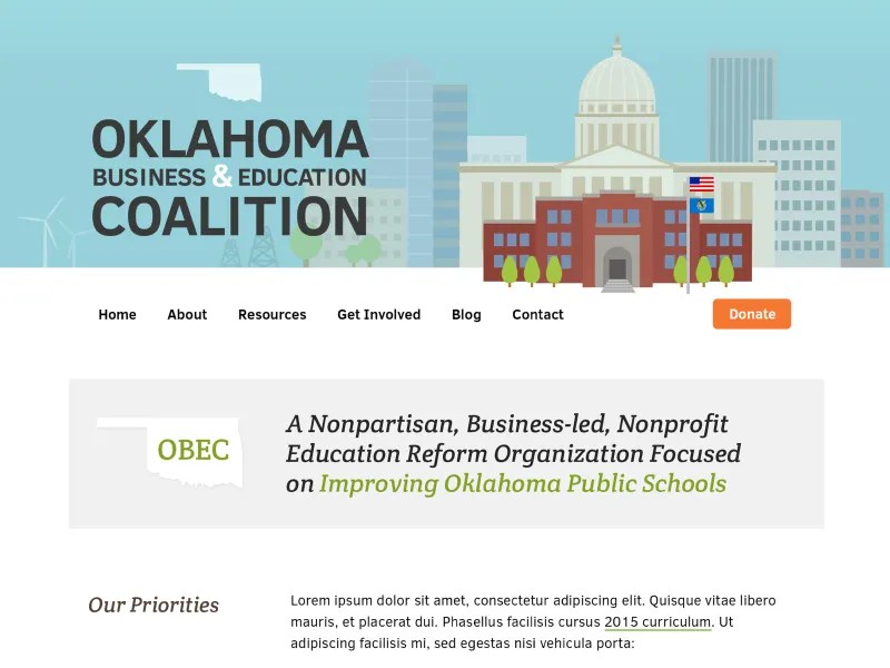 Oklahoma Business & Education Coalition by Stephen Bell on Dribbble