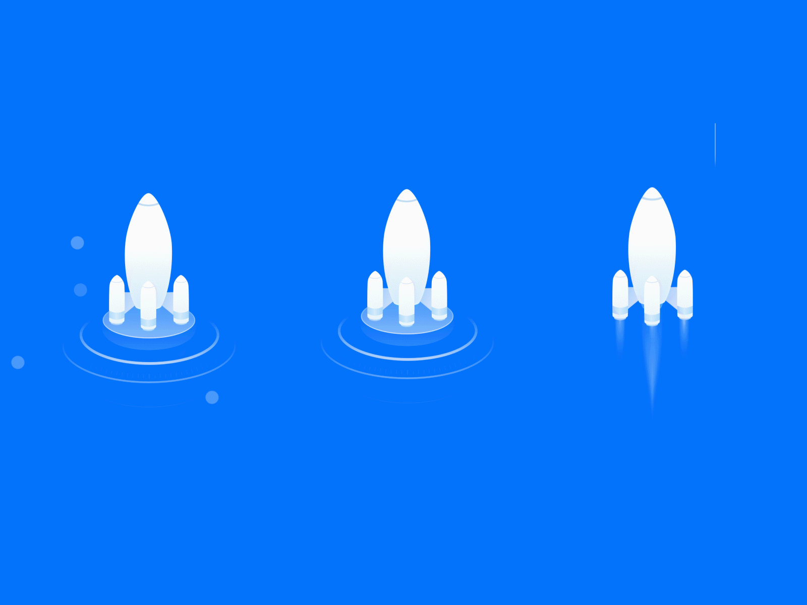 Take off, Rocket by peirui on Dribbble