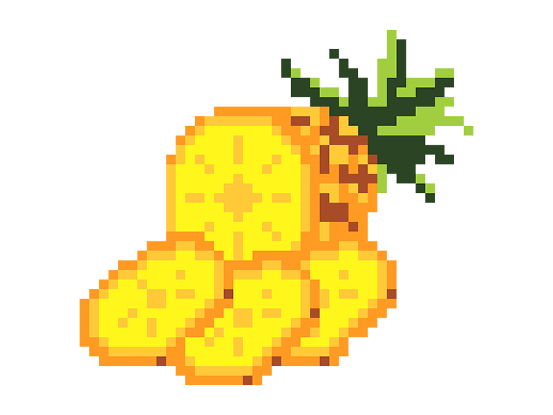 Pineapple Pixels by Jeff on Dribbble