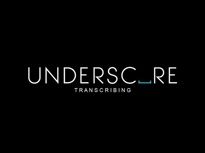 Underscore Transcribing Agency Logo by Brandi Lea on Dribbble