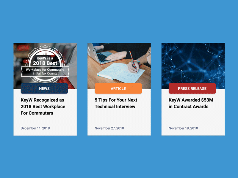 News Article Card Interaction by Brendan MacBride on Dribbble