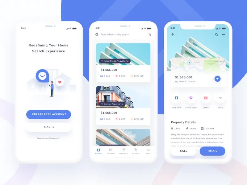Home Finder App Exploration by Ghani Pradita for Paperpillar on Dribbble