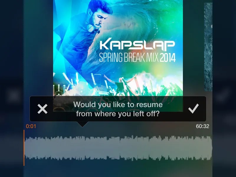 Bedeutung Resume Playback