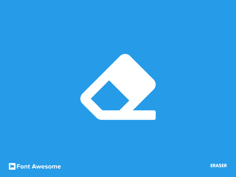 5 eraser icon animation (Font Awesome series) by Jakub Živný on Dribbble