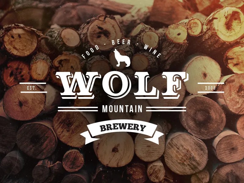 Wolf Mountain Brewery by Nathan Currin on Dribbble