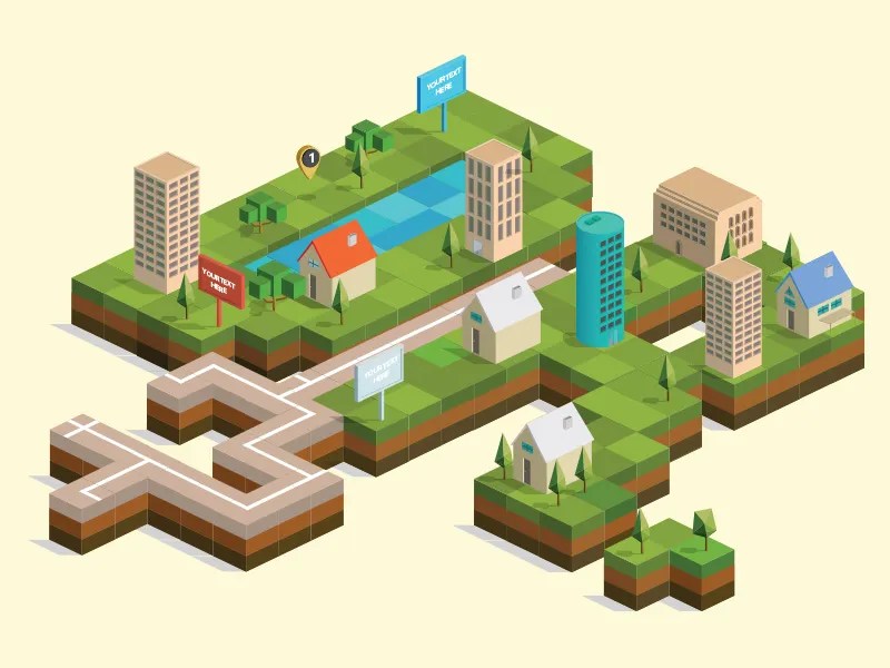 Isometric City Builder Vector Pack by Ramy Wafaa on Dribbble