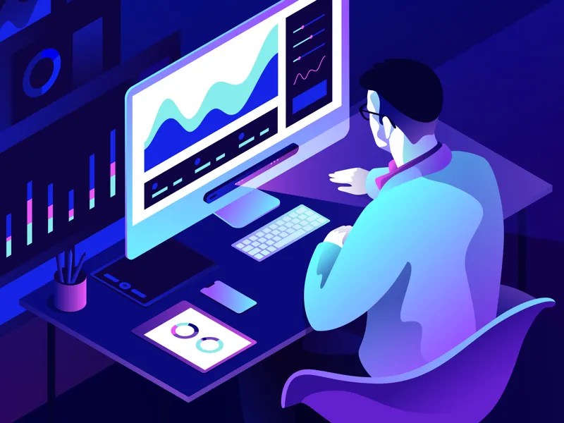 Eye Tracker Illustration by Cuberto on Dribbble