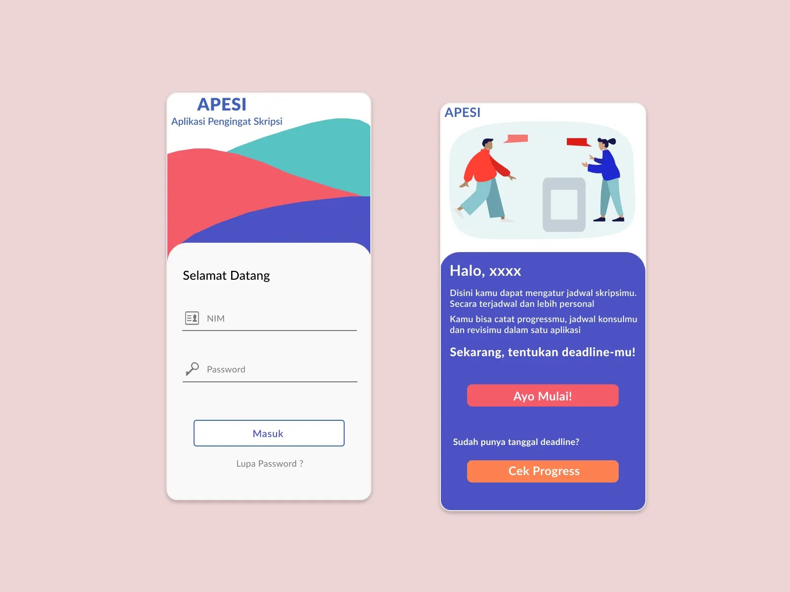 Aplikasi Pengingat Skripsi By Fari On Dribbble