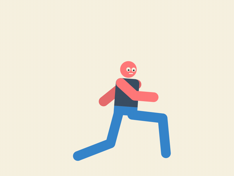 Running Stick Figure Animation Gif