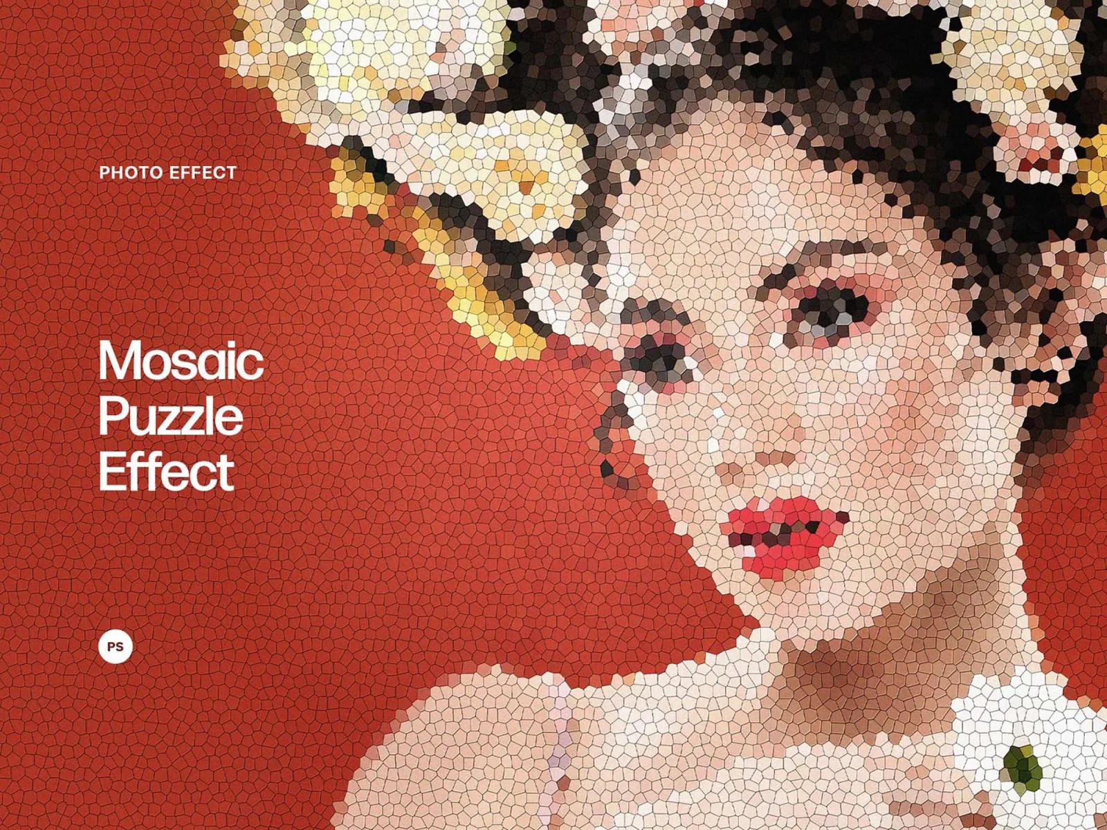 Download Wall Mosaic Photo Effect by Pixelbuddha on Dribbble