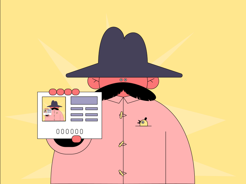 Moustache Man Recursion by YaroFlasher for Motion Design School on Dribbble