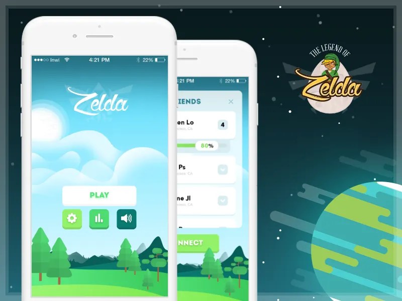 The Legend of Zelda IOS Mobile Game Concept UI/UX by Ayoub kada on