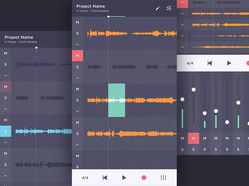 Recording Studio Pocket Edition by Igor Chebotarev on Dribbble