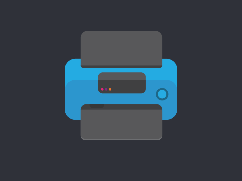 Printer by Erik Långström on Dribbble