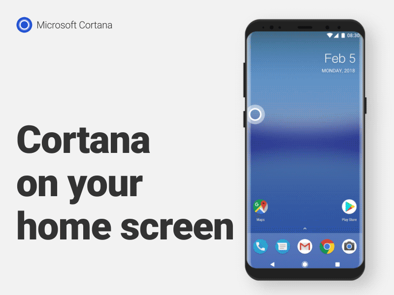 Cortana on launcher by FAN. Yunan on Dribbble