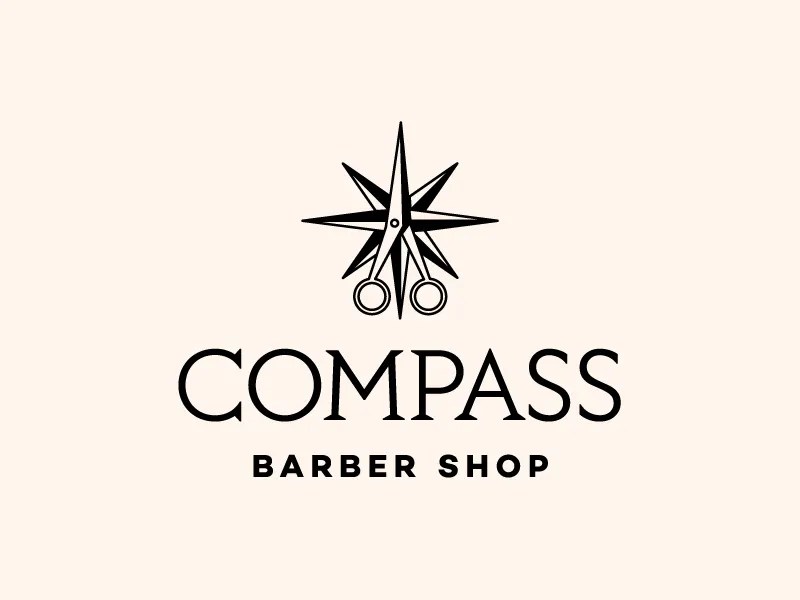 Compass Barber Shop by Brad Lockhart on Dribbble