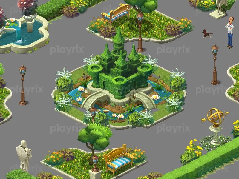 Gardenscapes decor by Playrix on Dribbble