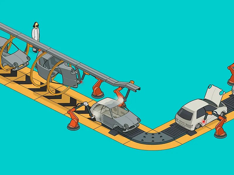 assembly line by anil yanik on Dribbble