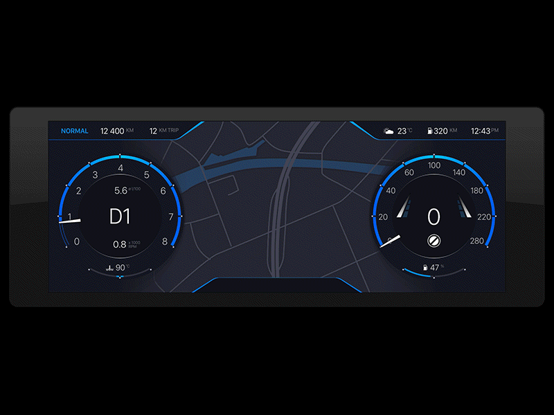 Instrument Cluster by Sorin Oprisor on Dribbble