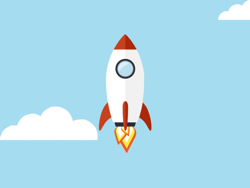 Rocket GIF by Raihan Akbar on Dribbble
