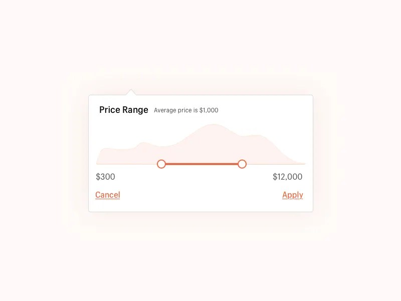 Price Range Slider by Janna Hagan ⚡️ on Dribbble