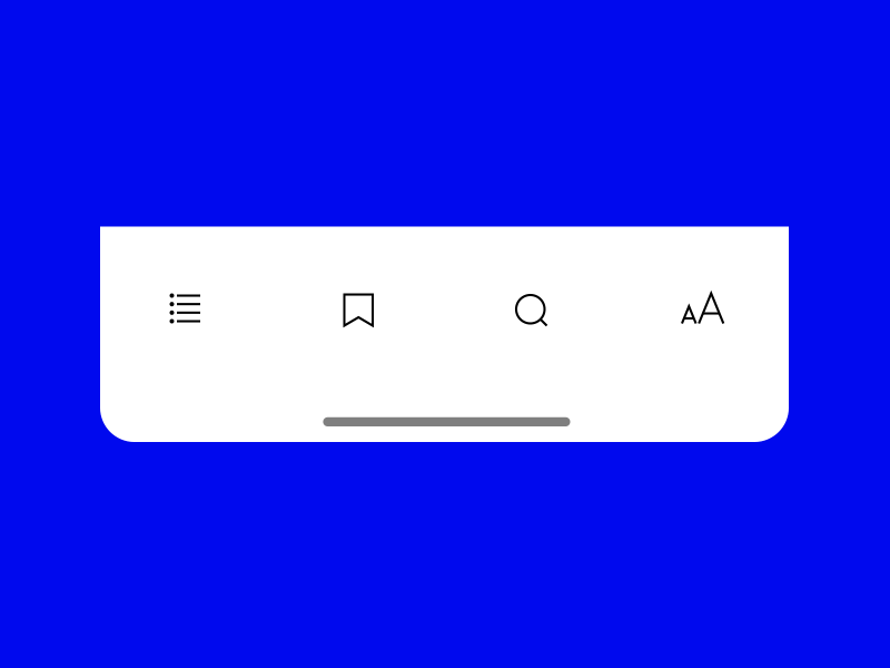 Dribbble tabbarreader.gif by Oleg