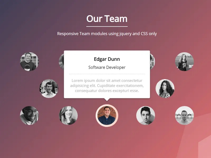 Our Team UI/HTML/SCSS/jQuery by Shrawan Shrestha on Dribbble