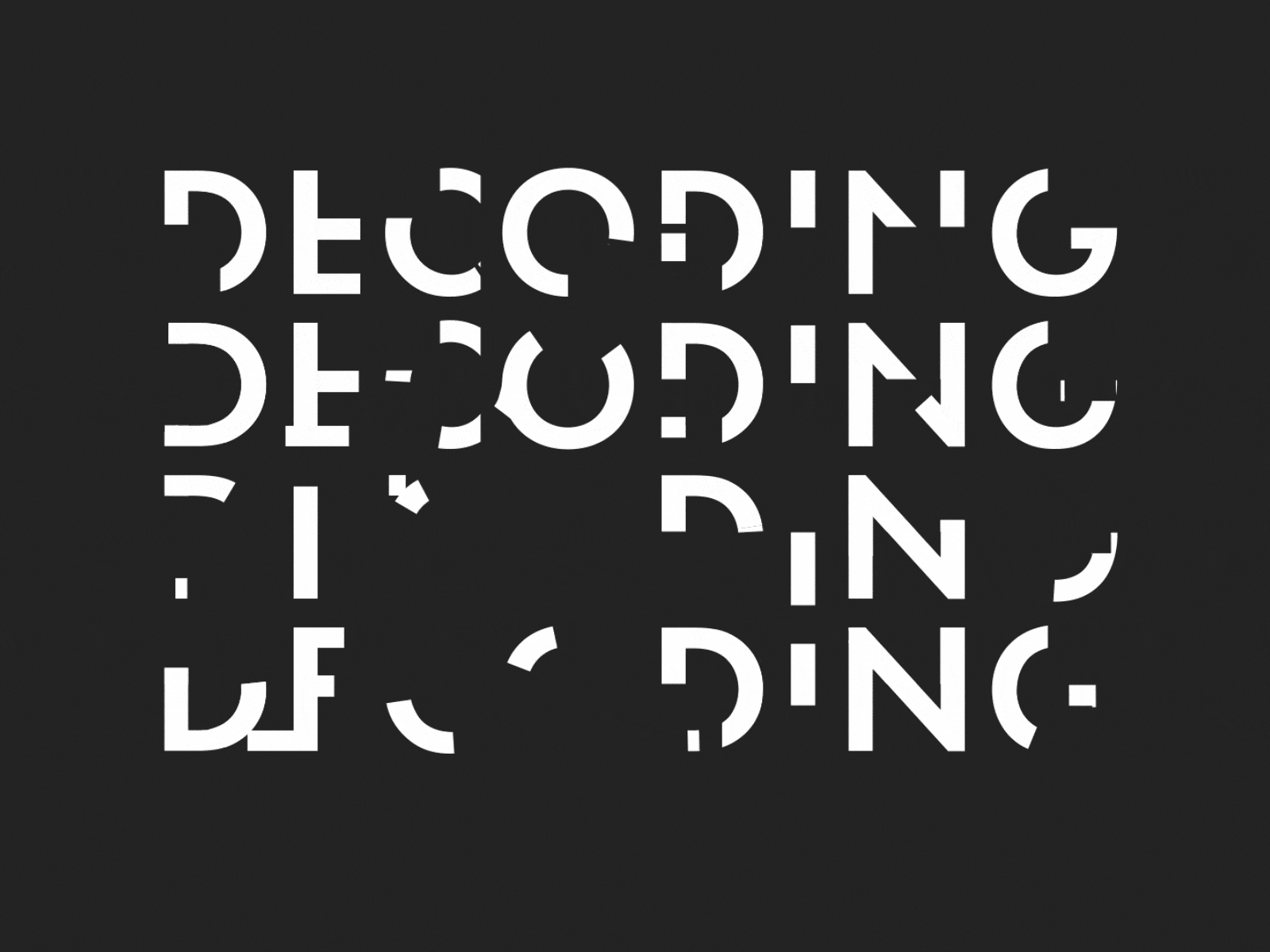 DECODING logo Motion by Marcos Silva on Dribbble