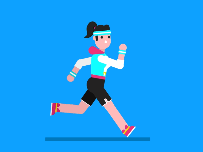 Marathon Runner by Evelin Serritos on Dribbble