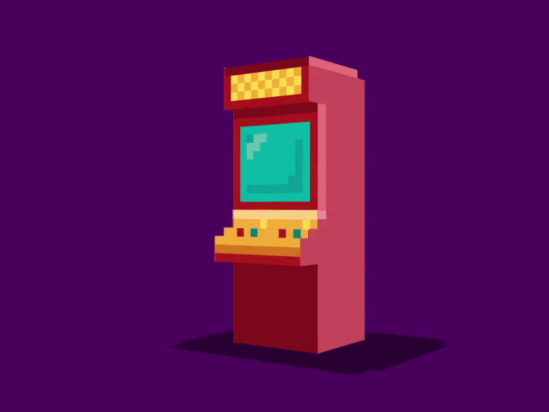 Arcade Machine Pixel 3D by TWISTED FINGERS on Dribbble