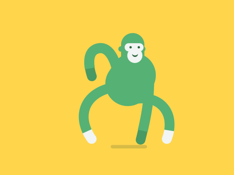 Dancing monkey by Pavelas Laptevas on Dribbble
