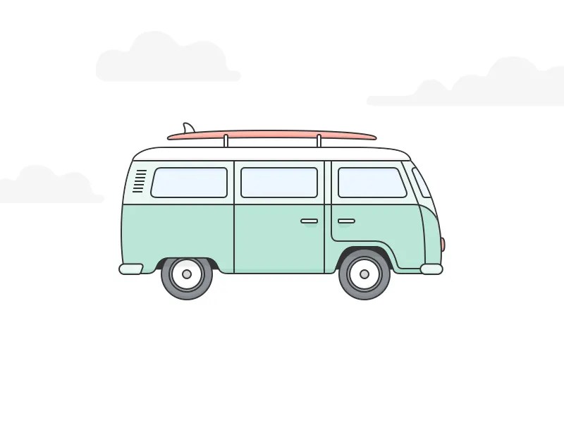 Going surfing... by Cécile L. Parker on Dribbble