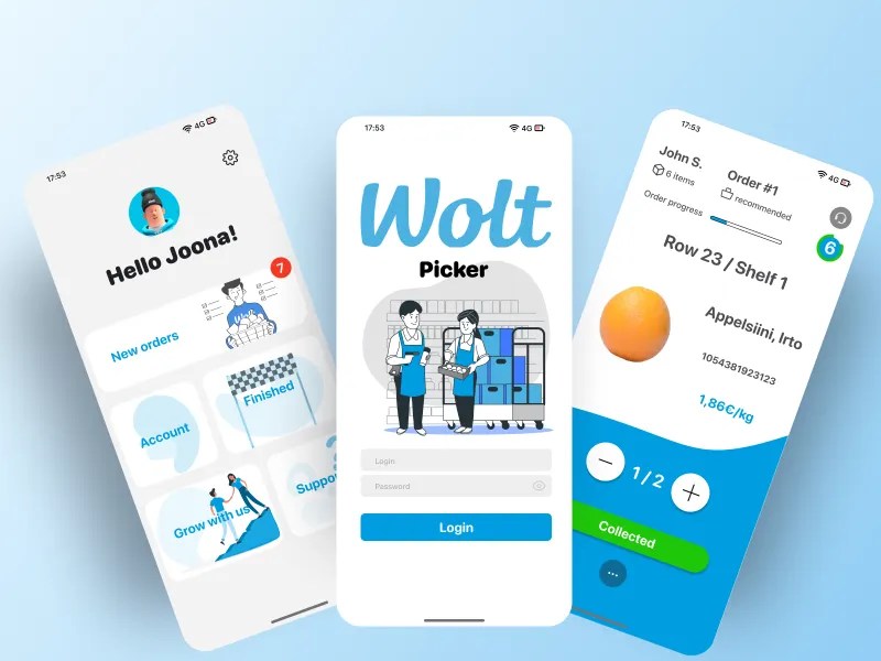 Wolt picker by AVA on Dribbble