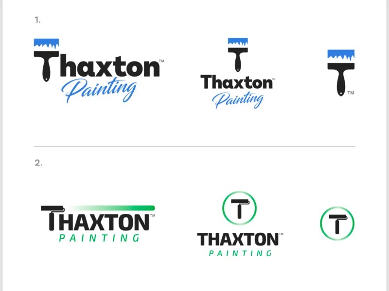 Thaxton Painting Logo by Visual Lure on Dribbble