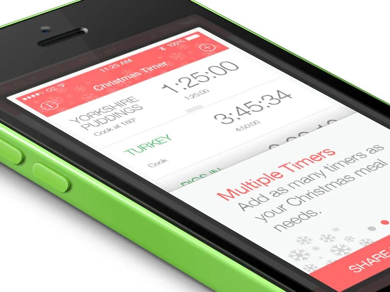 Christmas Themed Timer Instruction Pop Up. by Mike Hince on Dribbble