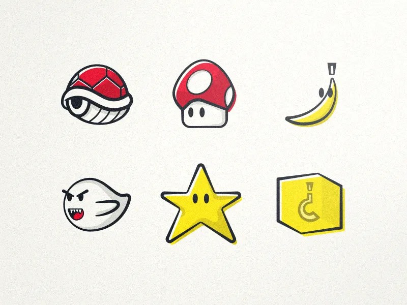 Mario Kart Icons By Jose Ocando On Dribbble