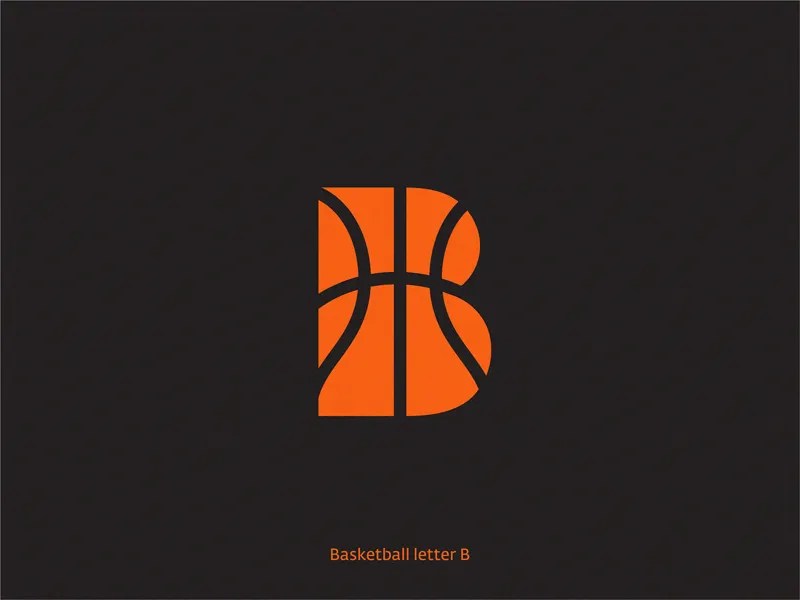 Basketball letter B by Yuri Kart on Dribbble