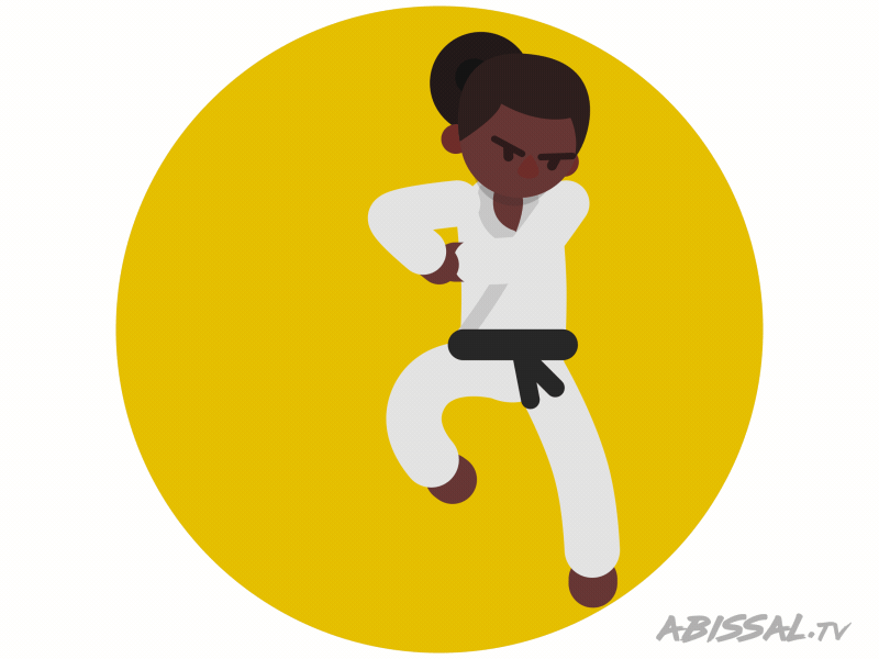 Fight like a girl by Ricardo Mendes on Dribbble